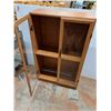 Image 2 : * 2-Glass Door 2-Shelf Particle Board Display Cabinet - 29.5x13x48" - Pickup Only