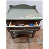 Image 2 : * Vintage Wooden Single Drawer Sideboard - 27x19x33" - Some Paint Chipped - Pickup Only