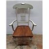 Image 1 : * Vintage Wooden Arm Chair - 40" High Back - Pickup Only