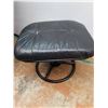 Image 2 : *Leather Style Reclining Chair 36" Tall& Footstool, Cannot Ship