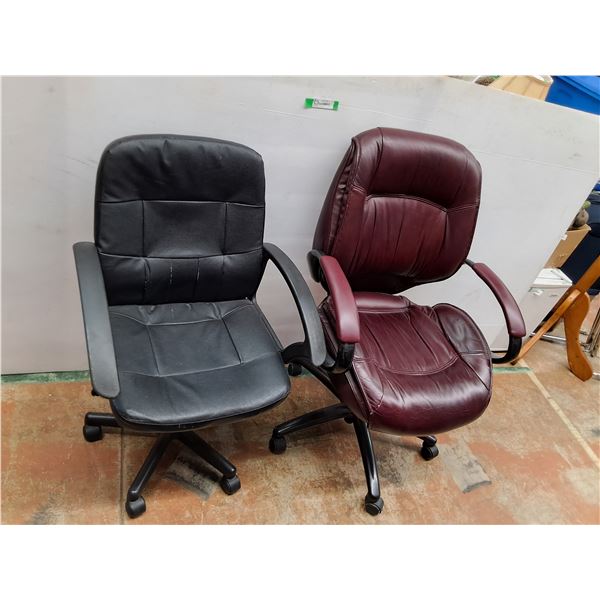 *(2) Adjustable Rolling Office Chairs Up to 41" Tall, Cannot Ship