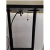 Image 2 : *(2) Wood Style Lamps with Shelving & Bulbs- Working 62.75" Tall x 10.5" Wide, CANNOT SHIP