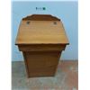 Image 1 : *Wooden Bin with Vented Back 16.75" x 12.5" x 31", Cannot Ship
