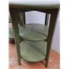 Image 3 : (2) Wooden Three Tier Tables 25" Tall, Cannot Ship