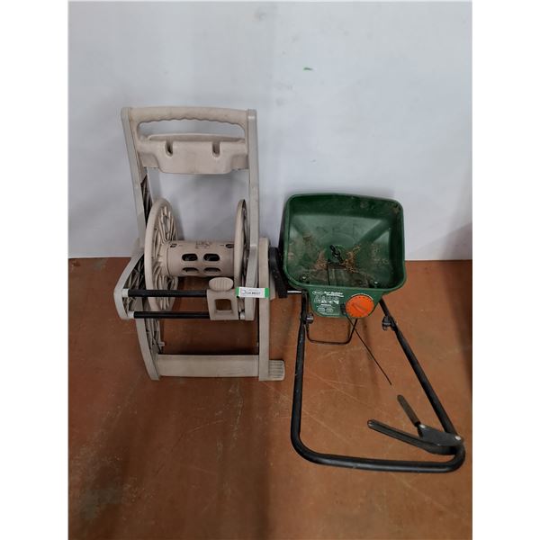 ** "Hose Mobile" Reel Cart & Scotts Turf Builder Fertilizer Spreader - Pickup Only