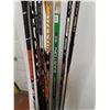 Image 2 : ** (9) Junior Left-Handed Hockey Sticks (5-Out, 2-Goalie, 1-Street, 1-No Blade) - Pickup Only