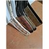 Image 4 : ** (9) Junior Left-Handed Hockey Sticks (5-Out, 2-Goalie, 1-Street, 1-No Blade) - Pickup Only
