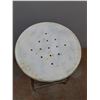 Image 3 : ** White Metal Stool - 28" High x 13.5" Dia Seat - Pickup Only