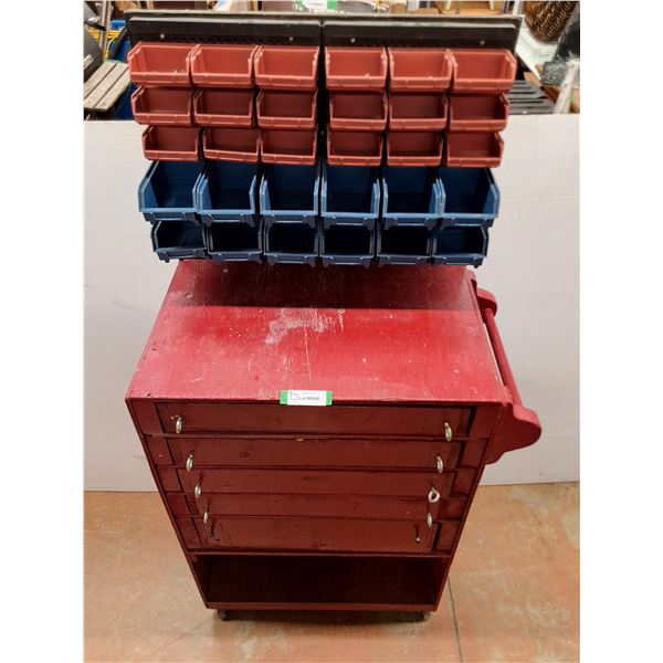 ** Custom Made 5-Drawer Tool Cart - 57.5x29x18" - Pickup Only