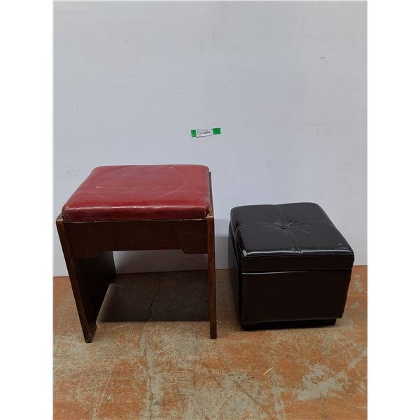 *(2) Storage Stools- As Is, Up to 18.5" Tall, Cannot Ship