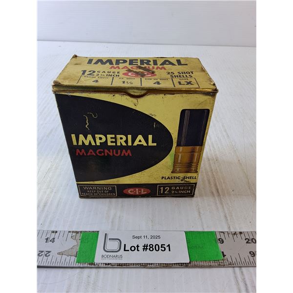 *^Box of Imperial Magnum 12 Gauge Shells, Cannot Ship - VALID PAL REQUIRED