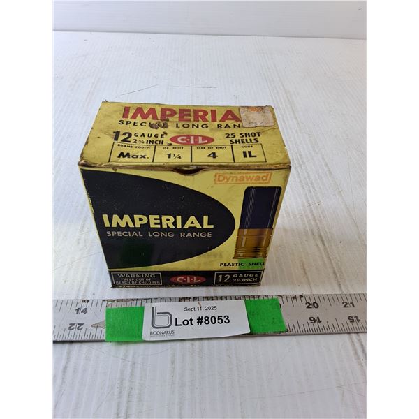 *^ Box of Imperial Special Long Range 12 Gauge Shells, One Missing- Cannot Ship - VALID PAL REQUIRED