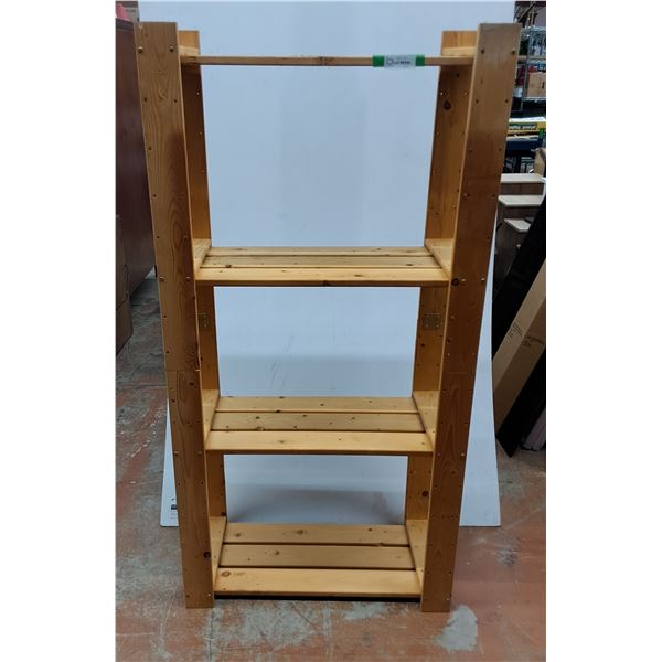 *Wooden Four Tier Shelf 31.5" x 13.5" x 64", Cannot Ship