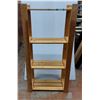 Image 1 : *Wooden Four Tier Shelf 31.5" x 13.5" x 64", Cannot Ship
