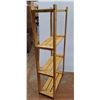 Image 2 : *Wooden Four Tier Shelf 31.5" x 13.5" x 64", Cannot Ship