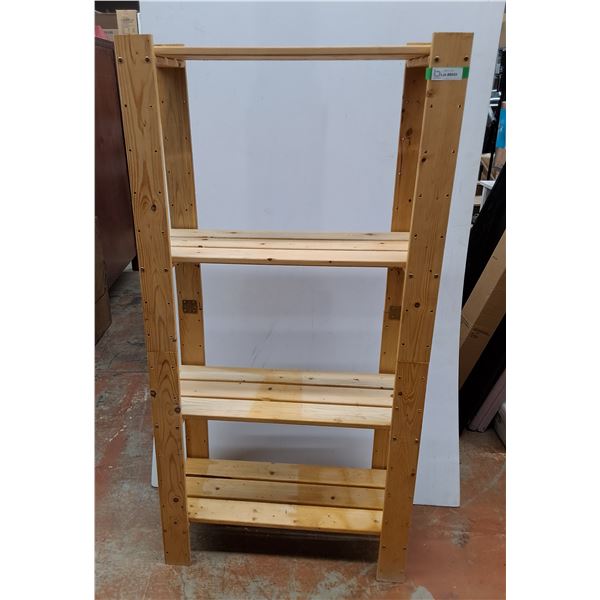 *Wooden Four Tier Shelf 31.5" x 13.5" x 64", Cannot Ship