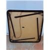 Image 4 : *Metal Folding Table- As Is- Burns & Water Damage 35" x 28", Cannot Ship