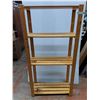 Image 1 : *Wooden Four Tier Shelf 31.5" x 13.25" x 63.25", Cannot Ship