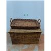 Image 1 : *(2) Woven Storage Baskets Up to 30" x 20" x 18.5", Cannot ship