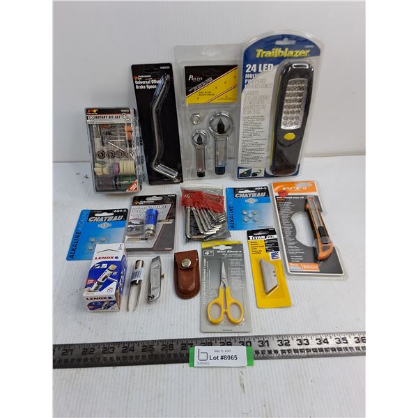 Assorted Hand Tools/Watch Batteries - Several NIB