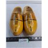 Image 1 : Pair of Dutch Wooden Clogs - 10" Length - Approx  Size 7