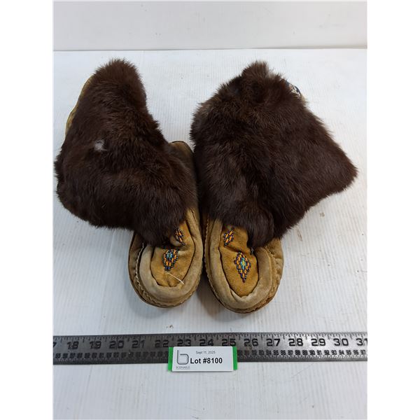 Pair of Mukluks - 10.5" Sole Length - Approx Size 8