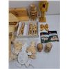 Image 4 : Assorted Wooden Figurine, Boxes, Accessories