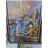 Image 2 : (3) Wood Framed Jigsaw Puzzle Pictures - All 29" x 21" - Pickup Preferred