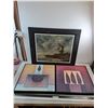 Image 1 : * (3) Framed Wall Art (Windmill 30"x26", Pair of Pascale Nesson's - Each 20.5"x20.5") - Pickup Only
