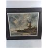 Image 2 : * (3) Framed Wall Art (Windmill 30"x26", Pair of Pascale Nesson's - Each 20.5"x20.5") - Pickup Only