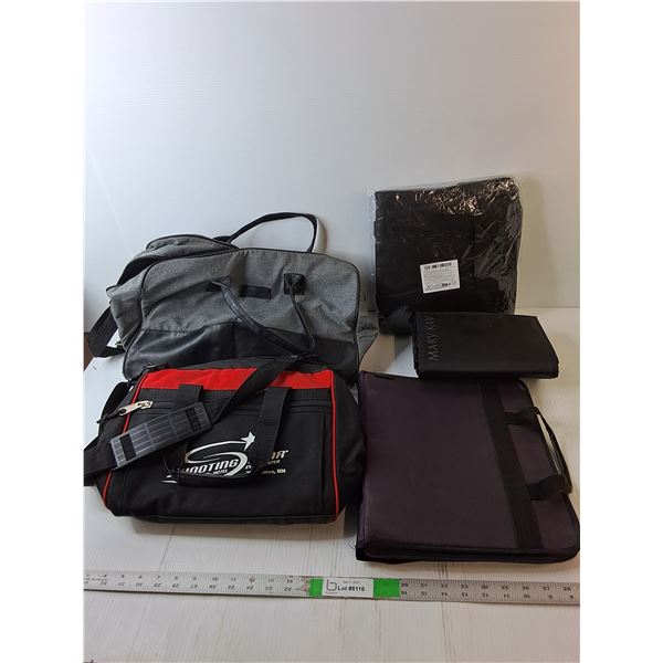 (3) Bags, Binder, Misc.