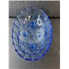 Image 2 : Blue Glass Footed Bowl 12" x 4"