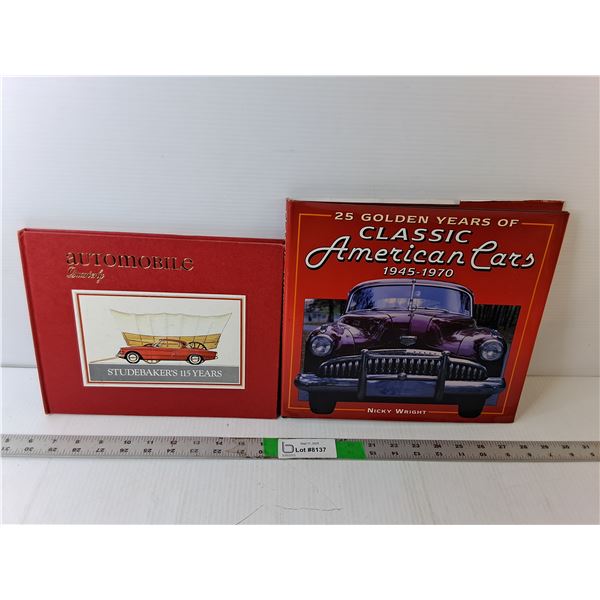 (2) Automobile Books- Studebaker & Classic Cars
