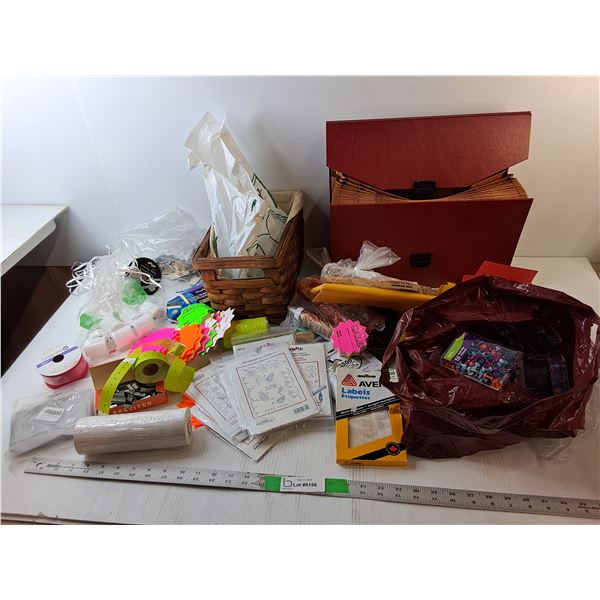 Iron on Transfers, Push Pins, Woven Basket, Misc.