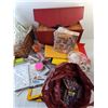 Image 2 : Iron on Transfers, Push Pins, Woven Basket, Misc.