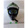 Image 1 : HJC Motocross Helmet with Goggles- Small