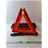 Image 1 : (3) Collapsible Hazard Triangles with Case