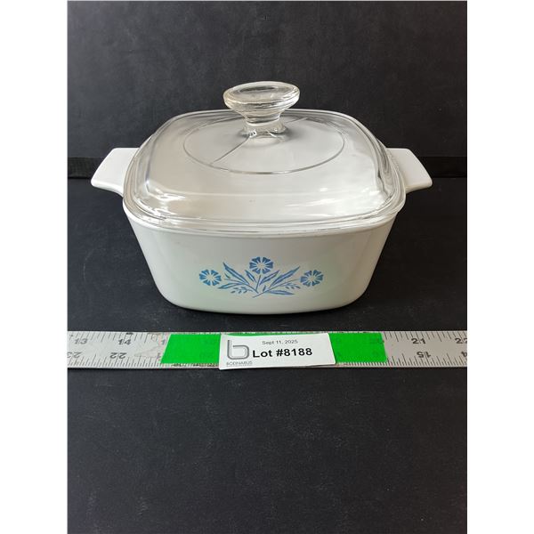 Corning Ware Blue Cornflower 6 Cup Casserole Dish