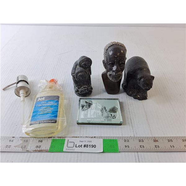 (3) Resin Figurines, Misc.