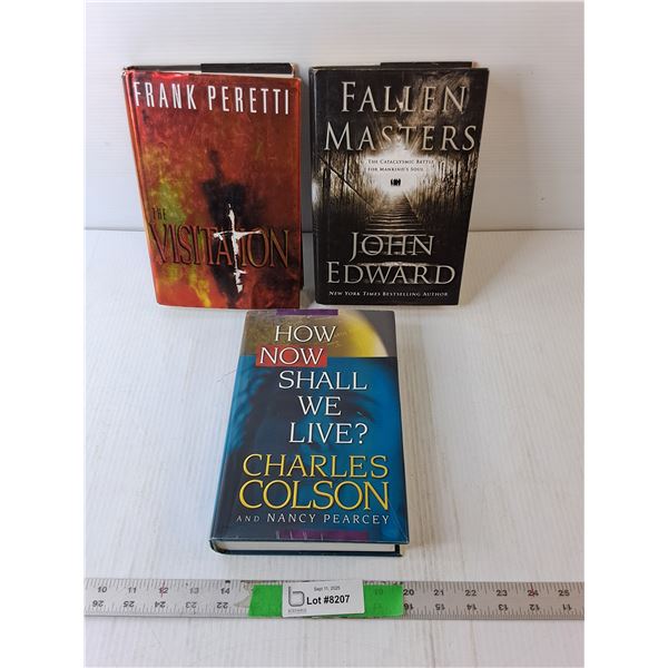 (3) Books by Frank Peretti, John Edward, Charles Colson