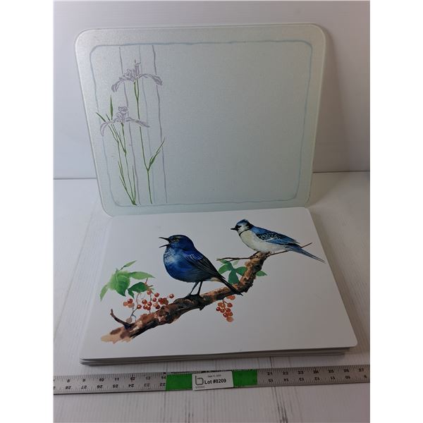 (12) Placemats- Glass & Foam