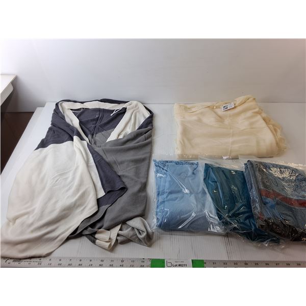 (2) Shawls- Lululemon-Some Staining/Other, (3) Scarves