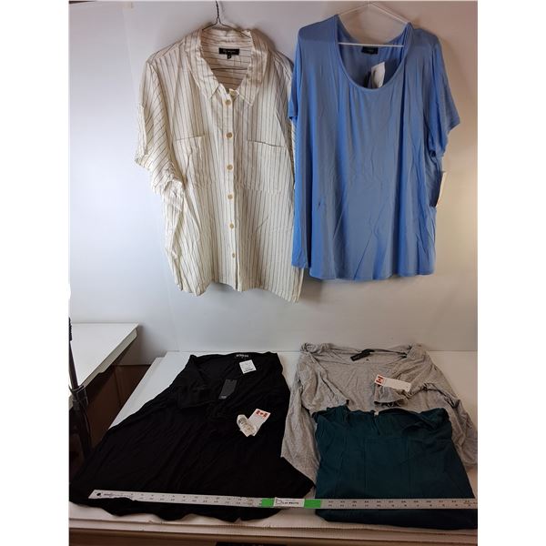 (5) Women's Tshirts- 3X