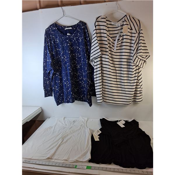 (4) Women's Shirts- 3X/4X
