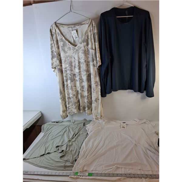 (4) Women's Shirts- 2X/3X