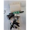 Image 2 : Paper Towel Holder, (2) Clamp Lamps- One Working/Bulb Not Included, Massage Roller, Misc.