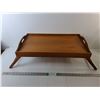 Image 1 : Wooden Footed Collapsible Serving Tray