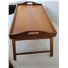 Image 2 : Wooden Footed Collapsible Serving Tray