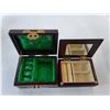 Image 2 : Rotating Stationary Organizer, (2) Jewelry Boxes, Candle Holder