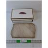 Image 1 : Wood Jewelry Box with Decorative Stone & Stone Tray